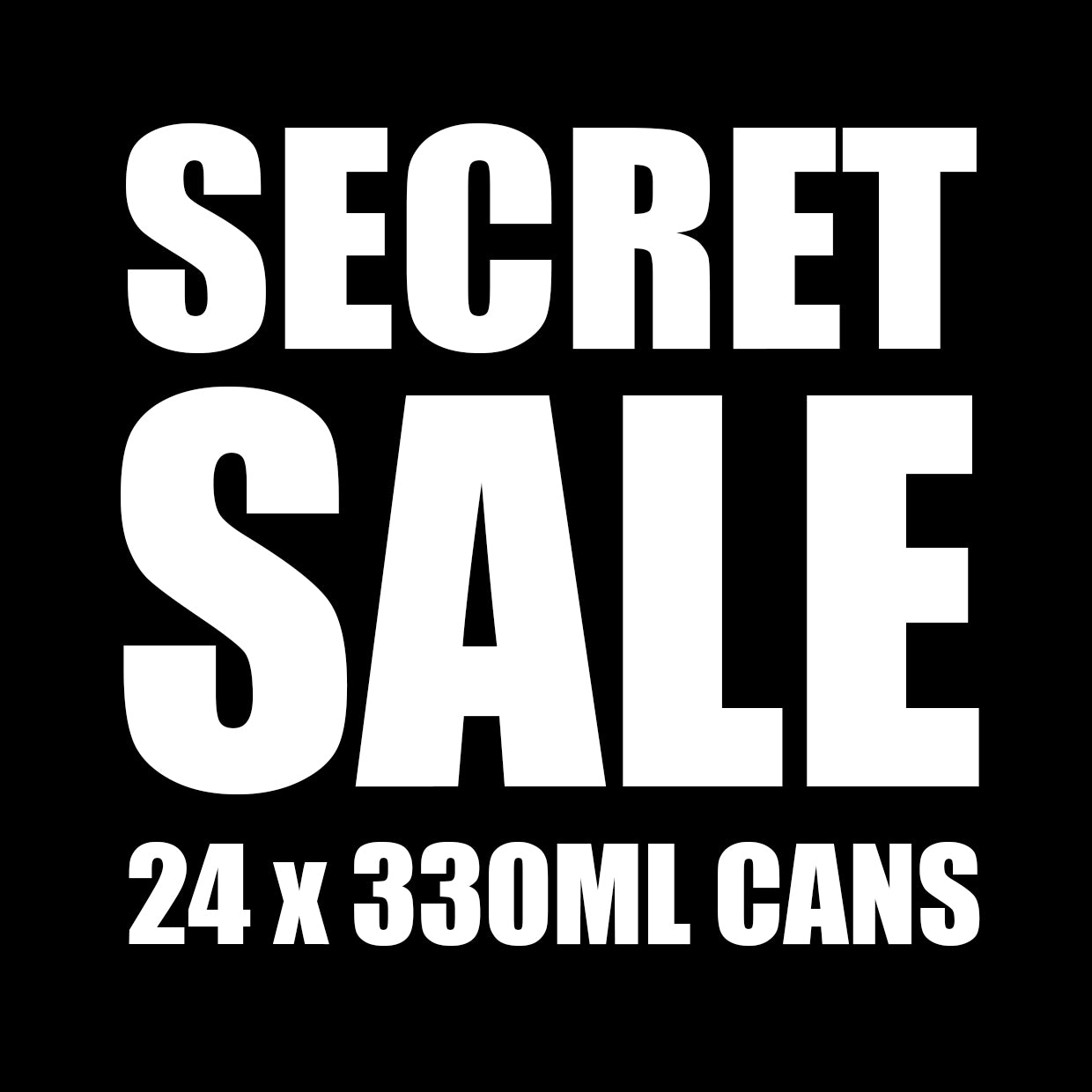 Secret Sale Box - 24 x 330ml cans